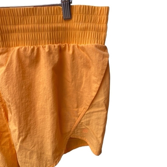 All In Motion Women's High-Rise Crinkle Shorts 3" - Orange I Size: XXL - Picture 5 of 7